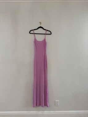 SKIMS Lavender Slip Maxi Dress